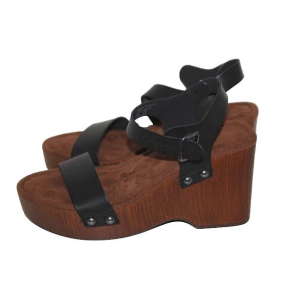 Sonoma Florella Women Wedge Sandals Black ORTHO LITE - Picture 2 of 4